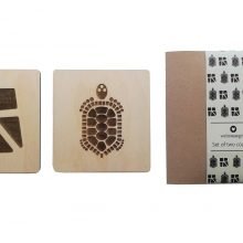 Aegina Eshop - Wooden Coasters Set