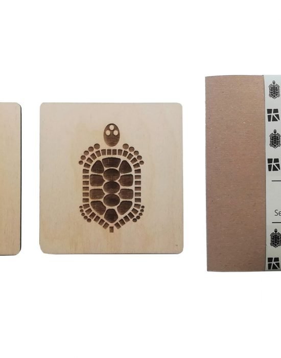 Aegina Eshop - Wooden Coasters Set