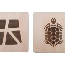 Aegina Eshop - Aegina Wooden Coasters Set
