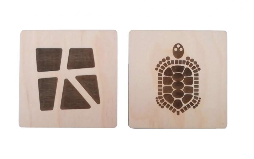 Aegina Eshop - Aegina Wooden Coasters Set