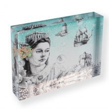 We Love Aegina Artwork Plexiglass