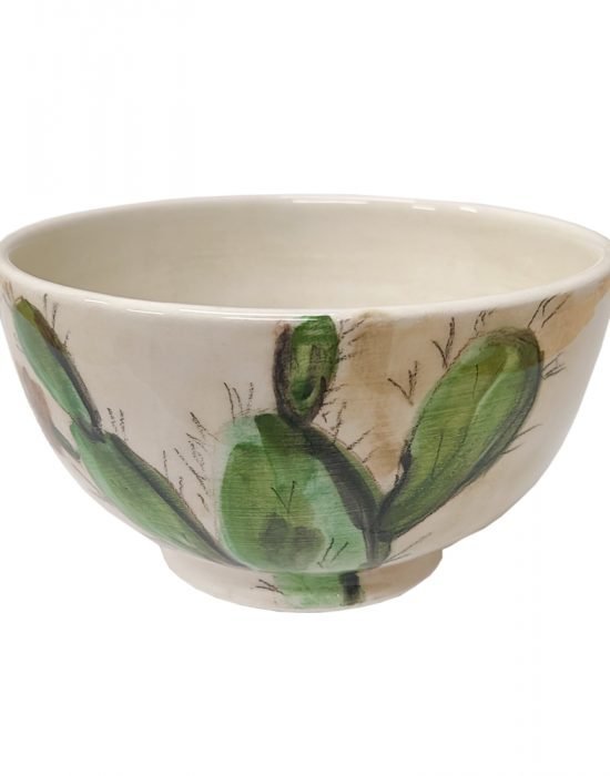 Handmade Ceramic Bowl Medium Size - Prickly Pear
