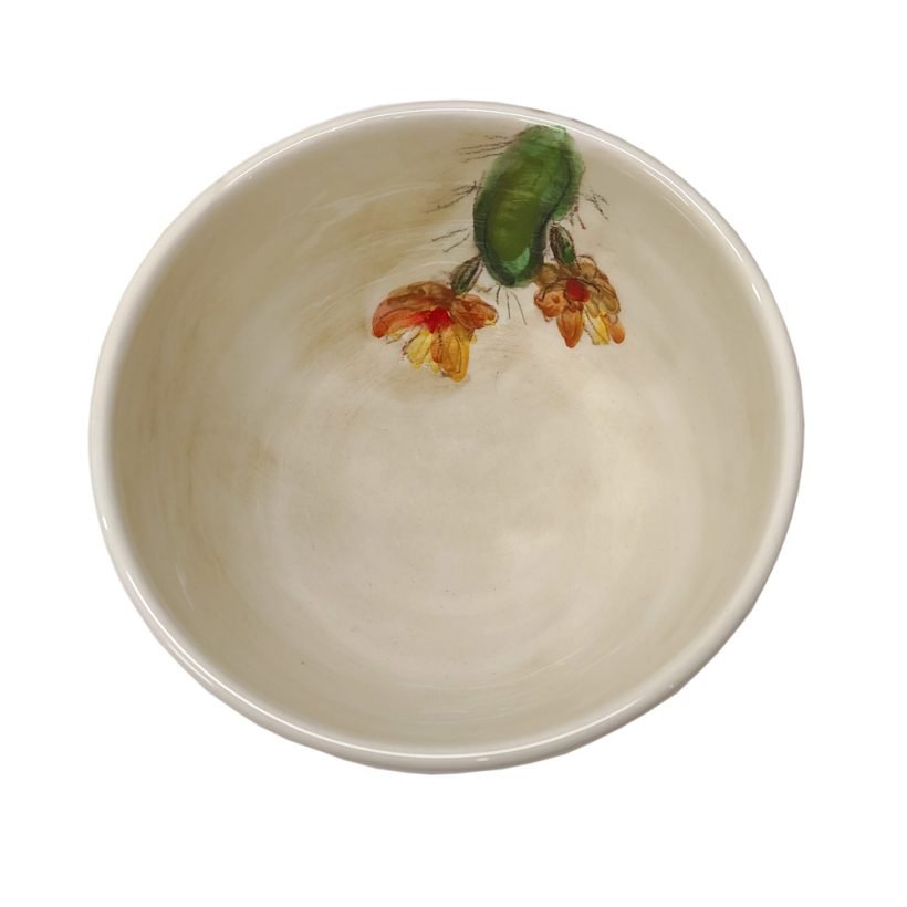 Handmade Ceramic Bowl Medium Size - Prickly Pear