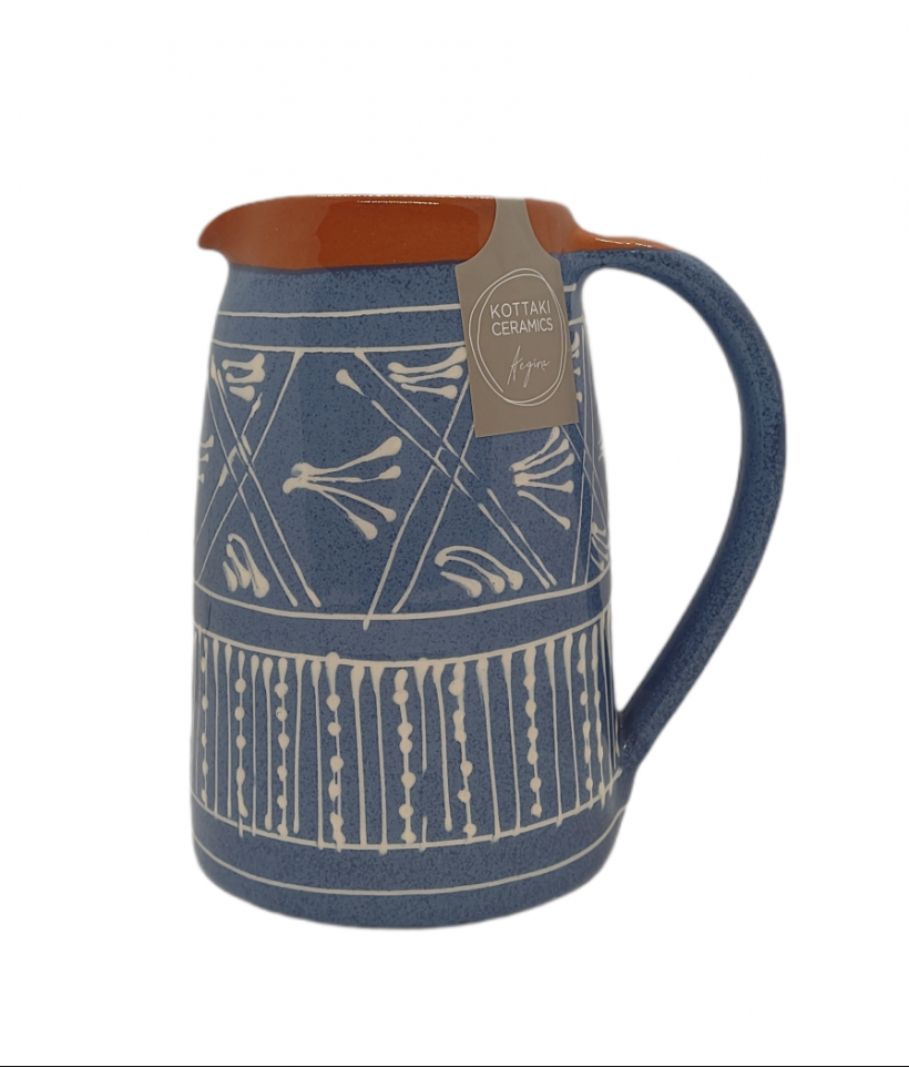 Κεραμική Κανάτα Μπλε Μοτίβο