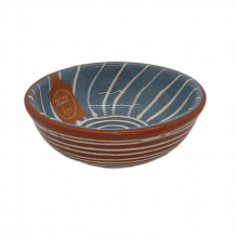 Κεραμικό Μπολ Μπλε Κεραμιδί Σχέδιο