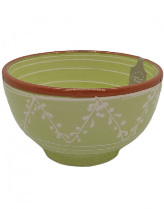 Κεραμικό Μπολ Πράσινο Φύλλα