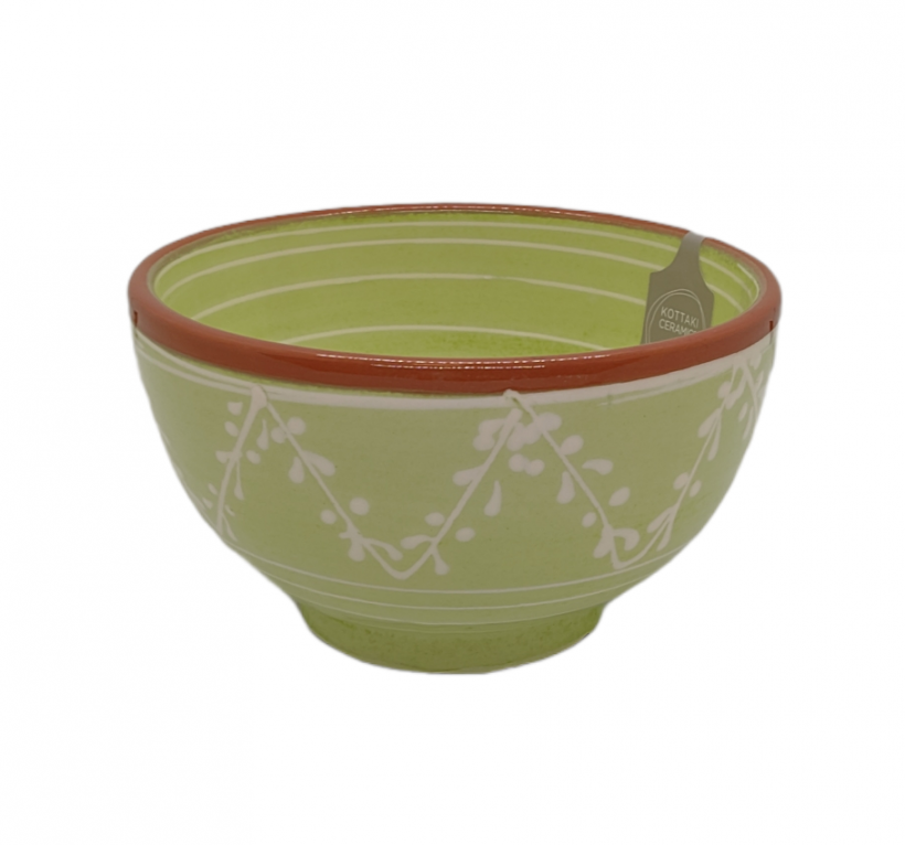 Κεραμικό Μπολ Πράσινο Φύλλα