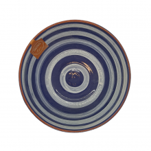 Κεραμική Σαλατιέρα Μπλε Ριγέ