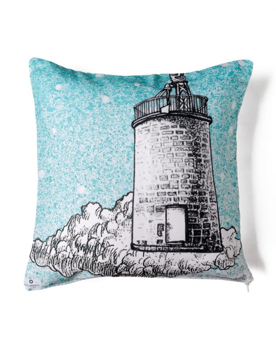 Cushion depicting Bouza's Lighthouse