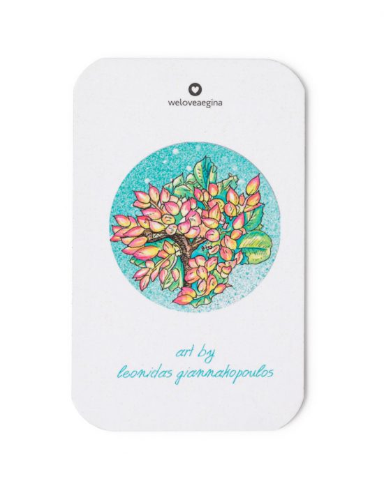 Magnet depicting a bouquet of pistachios