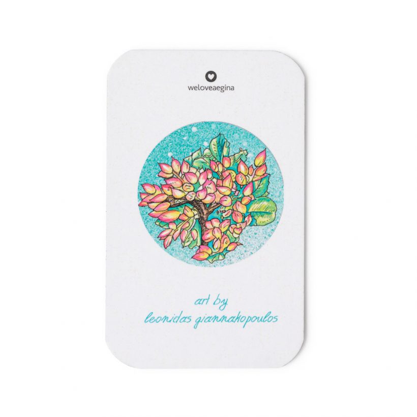 Magnet depicting a bouquet of pistachios